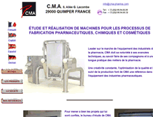 Tablet Screenshot of cma-pharma.com